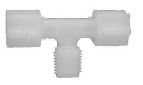 1/4" COMP x 1/4" MIP Polypropylene Male Branch Tee qt