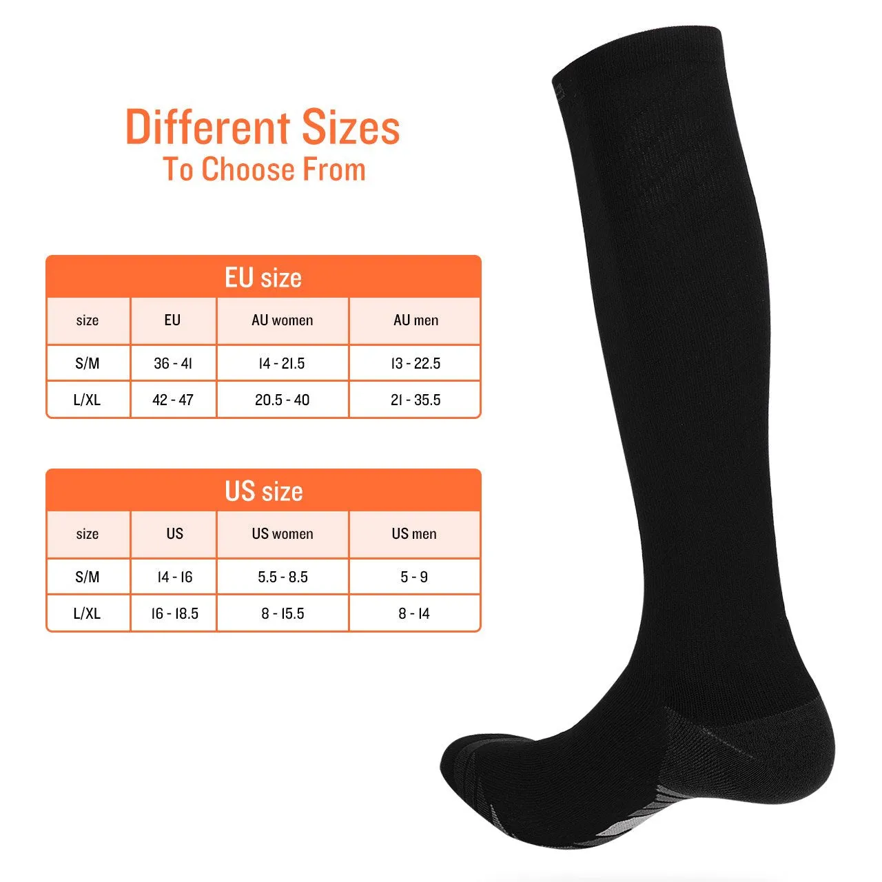 2x Miracle Compression Socks - Large/XL