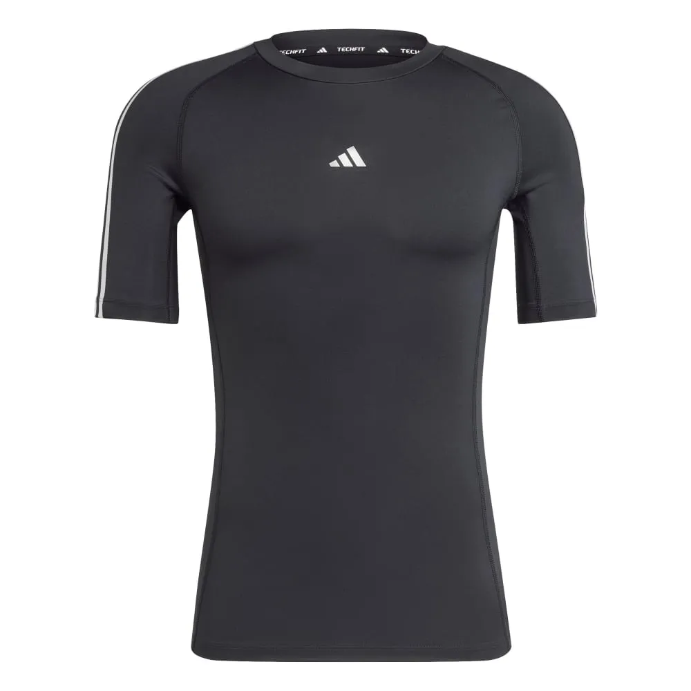 adidas TECHFIT Compression Training 3-Stripes Men's Tee