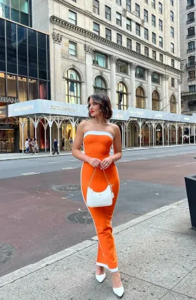 Bianca & Bridgett Ashley Midi Dress in Orange