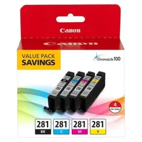 Canon CLI-281 Pixma Ink Cartridge - Black/Cyan/Magenta/Yellow