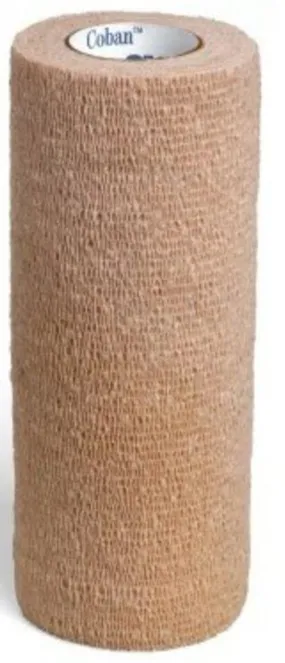 CoFlex NL Latex Free Cohesive Bandage with EasyTear technology, 6" x 5 yds., Tan