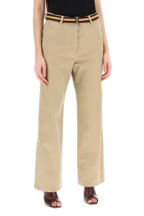 cotton pants with belt