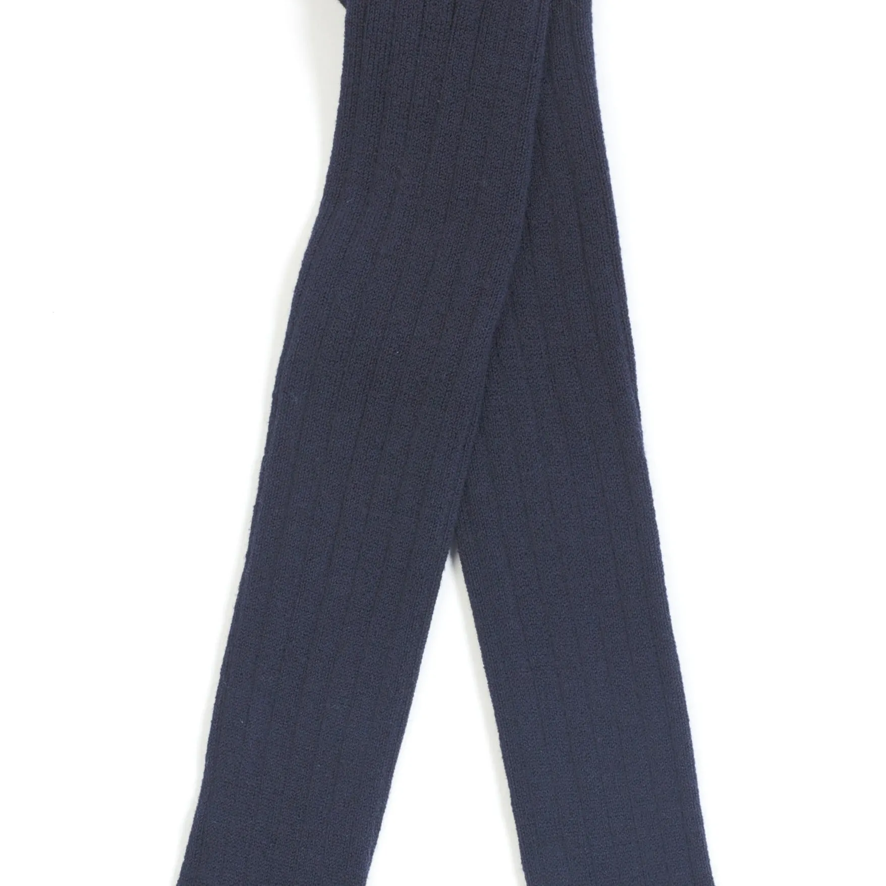 Cotton ribbed tights - French Navy