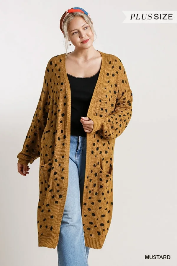 DALMATIAN LONG CARDIGAN SWEATER