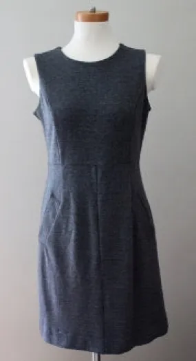 Dark Autumn Herringbone Gray Dress