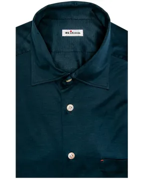 Dark Blue Jersey Knit Shirt