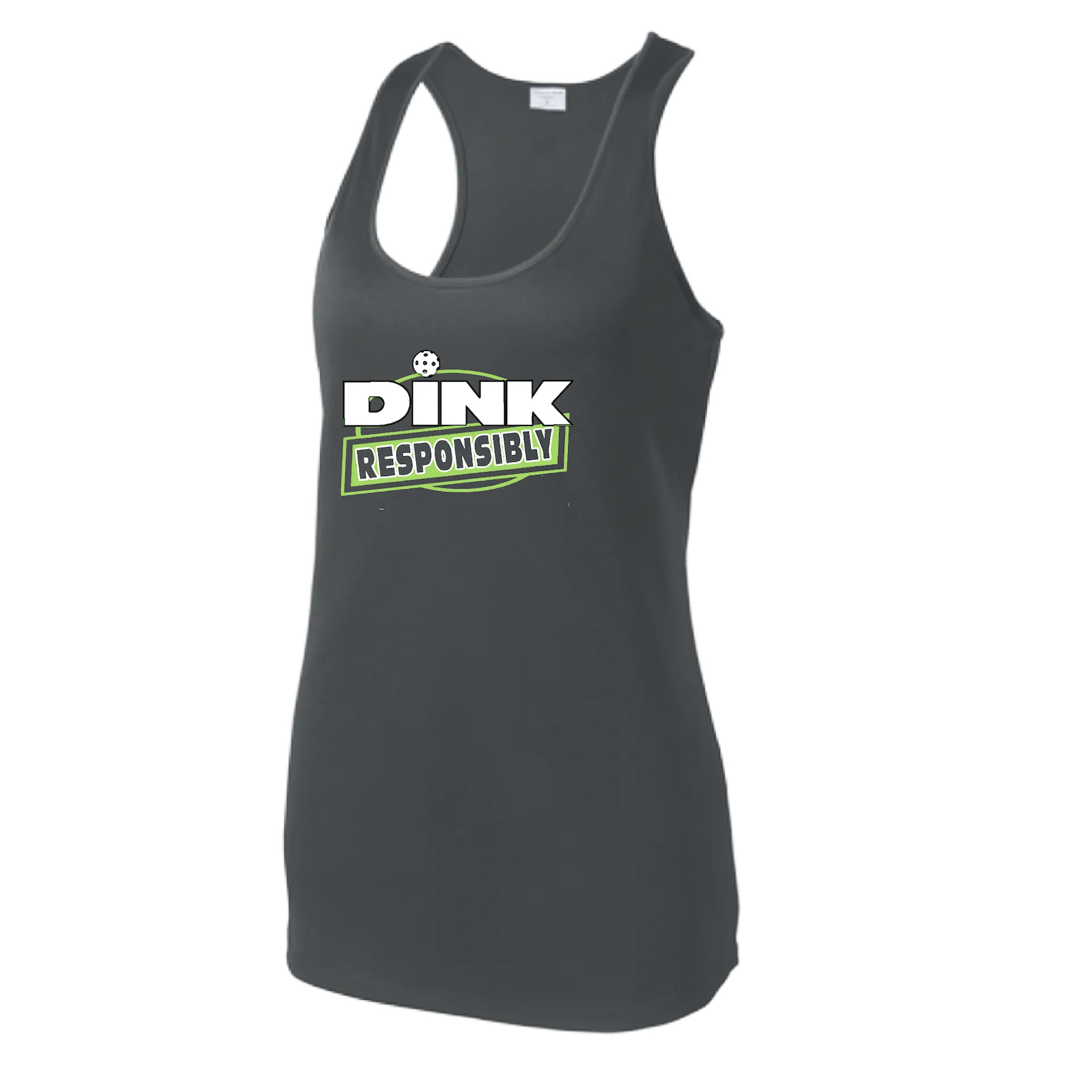 Dink Responsibly | Women’s Racerback Tank | 100% Polyester