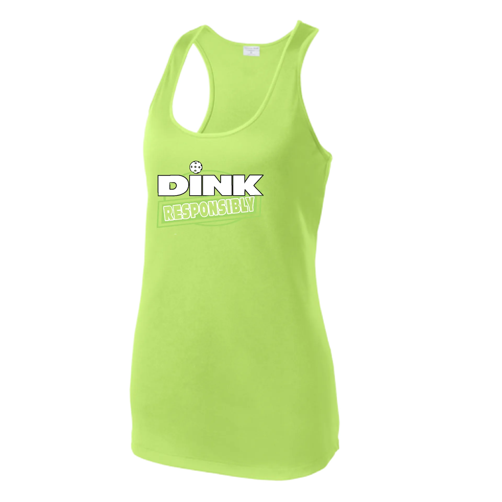 Dink Responsibly | Women’s Racerback Tank | 100% Polyester