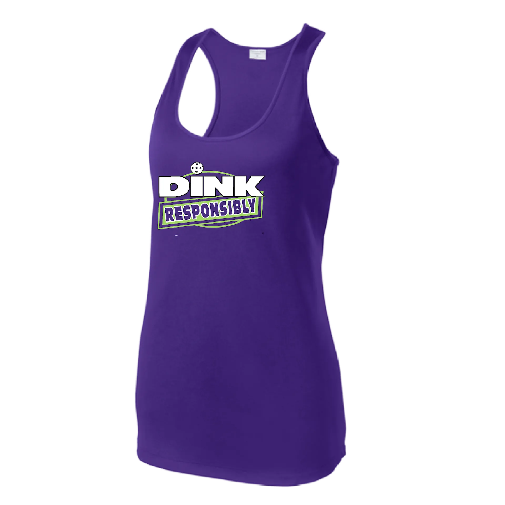 Dink Responsibly | Women’s Racerback Tank | 100% Polyester