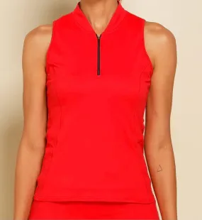 Dona Jo Alley Mock-Neck Tank