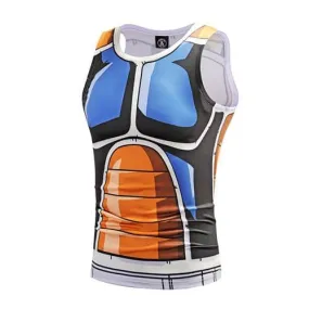 Dragon Workout Tank Blue and Orange Armor