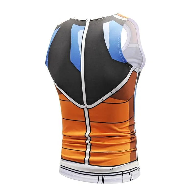 Dragon Workout Tank Blue and Orange Armor