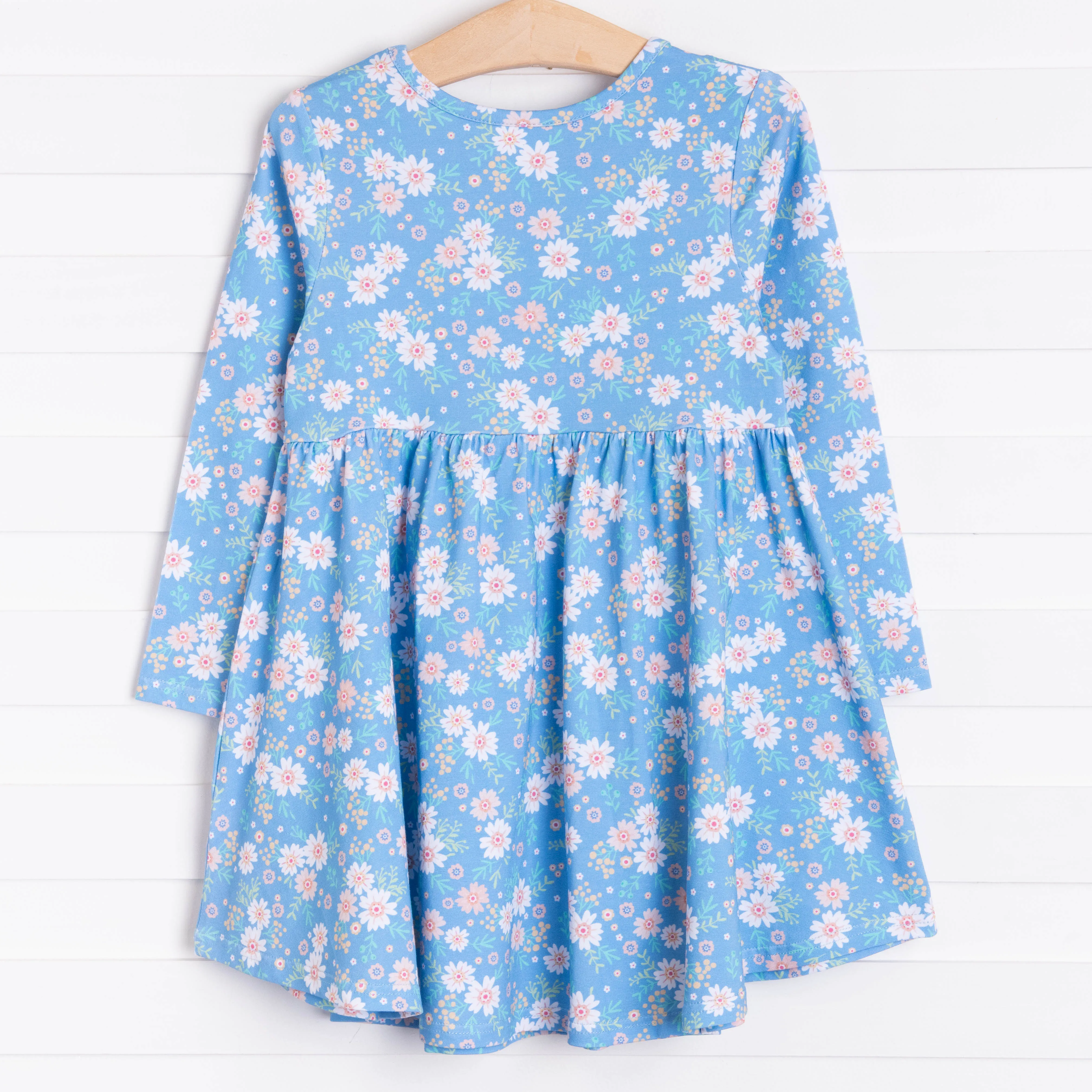 Faye Dress, Flower Power Blue