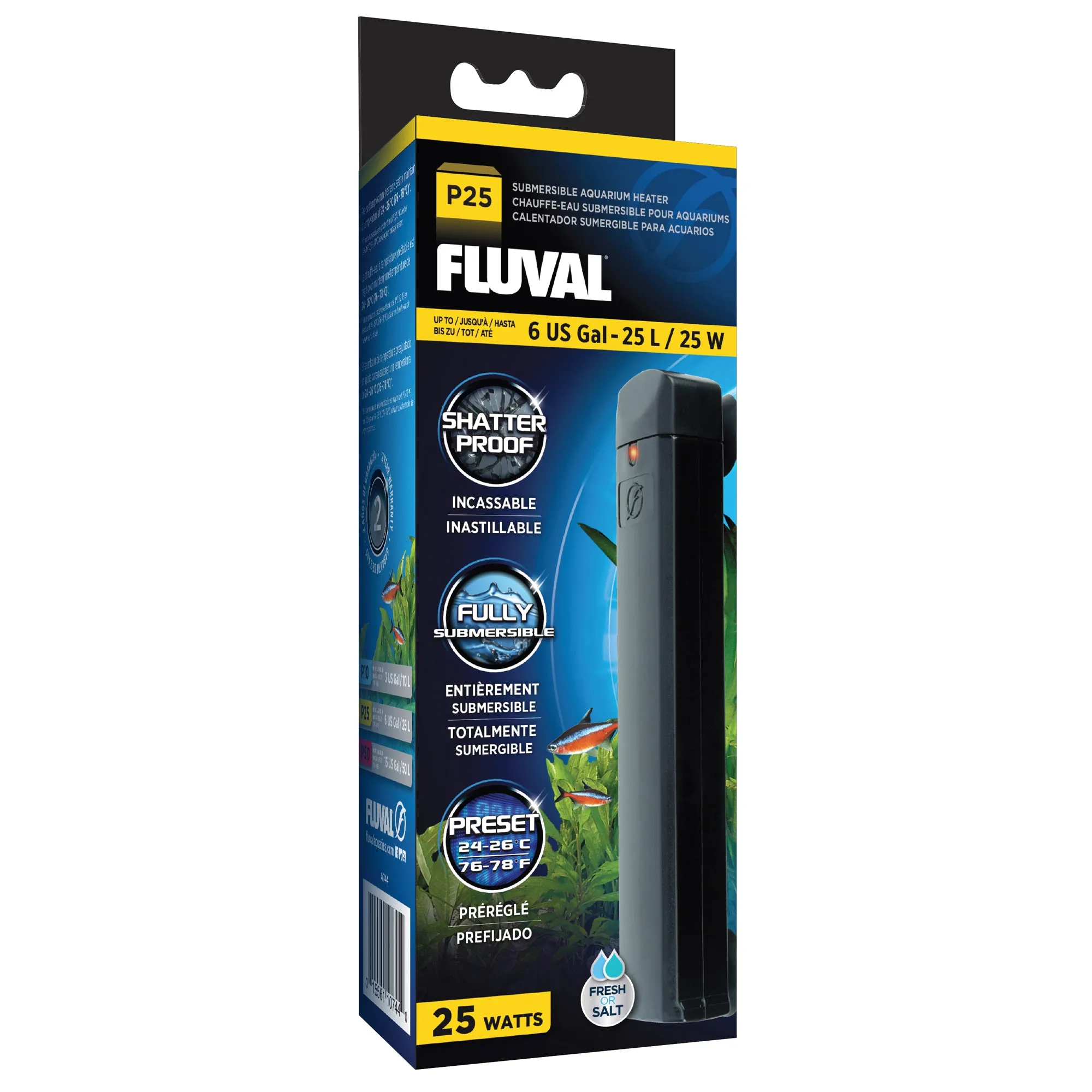 Fluval P25 Pre-Set Aquarium Heater