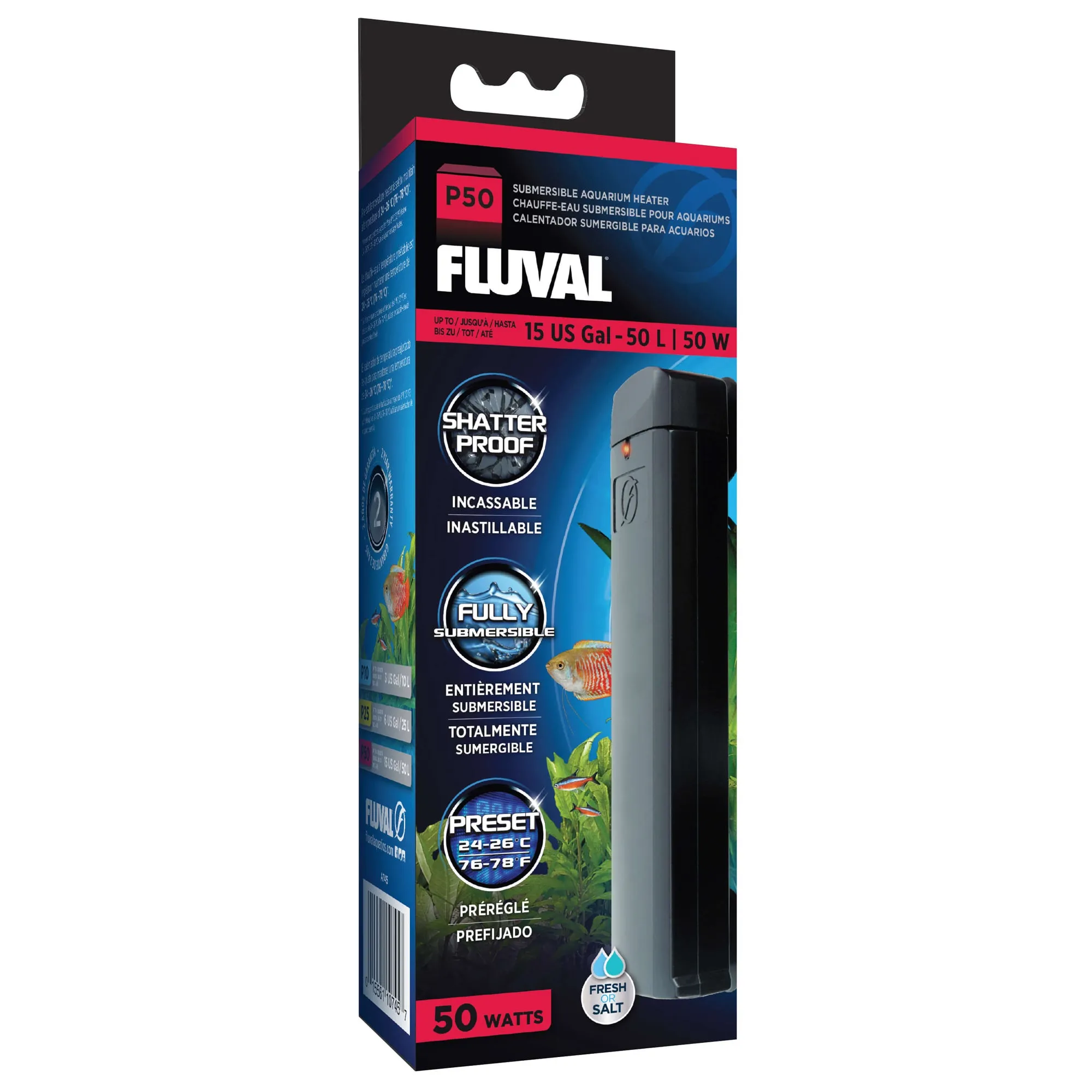 Fluval P50 Pre-Set Aquarium Heater