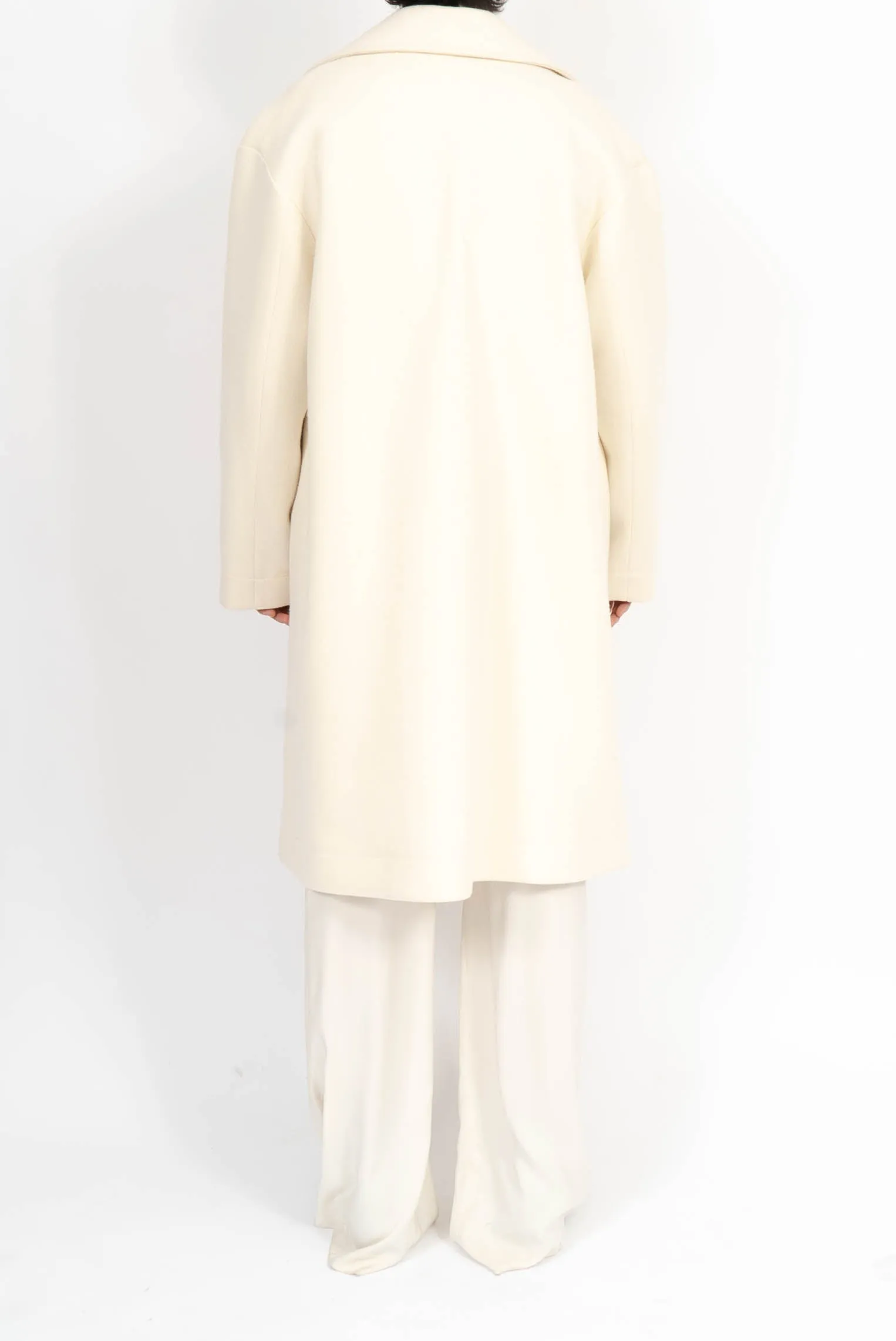 FW20 Oversized Ivory Peacoat