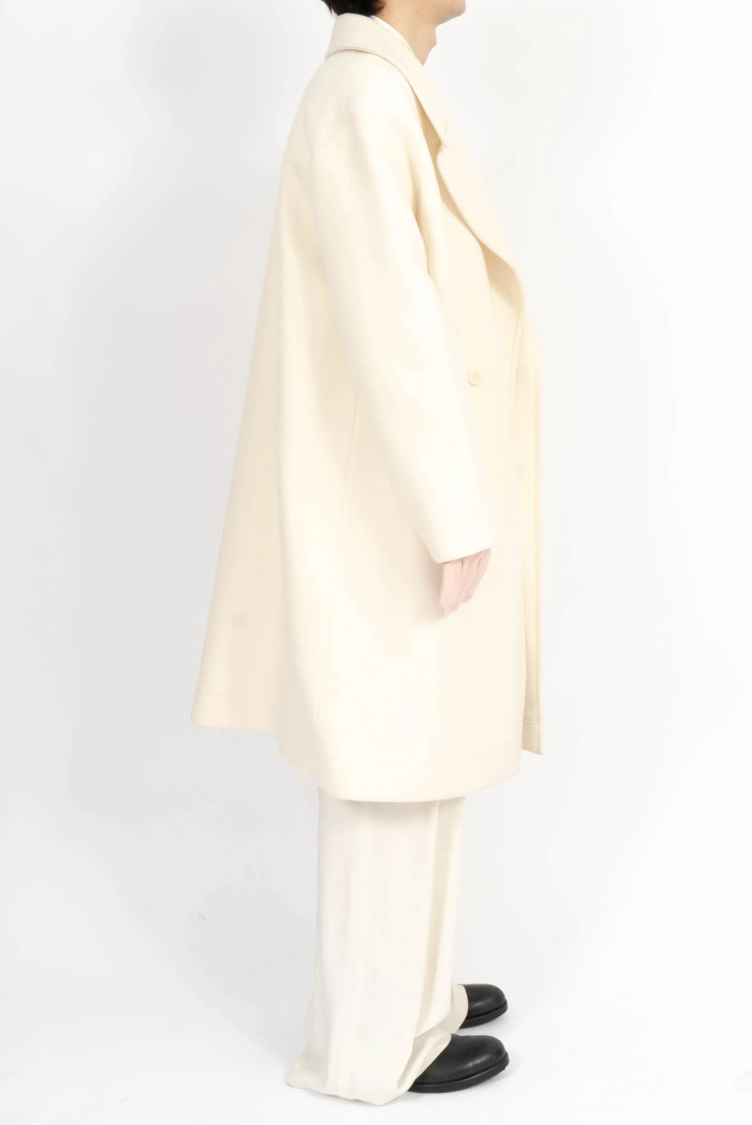 FW20 Oversized Ivory Peacoat