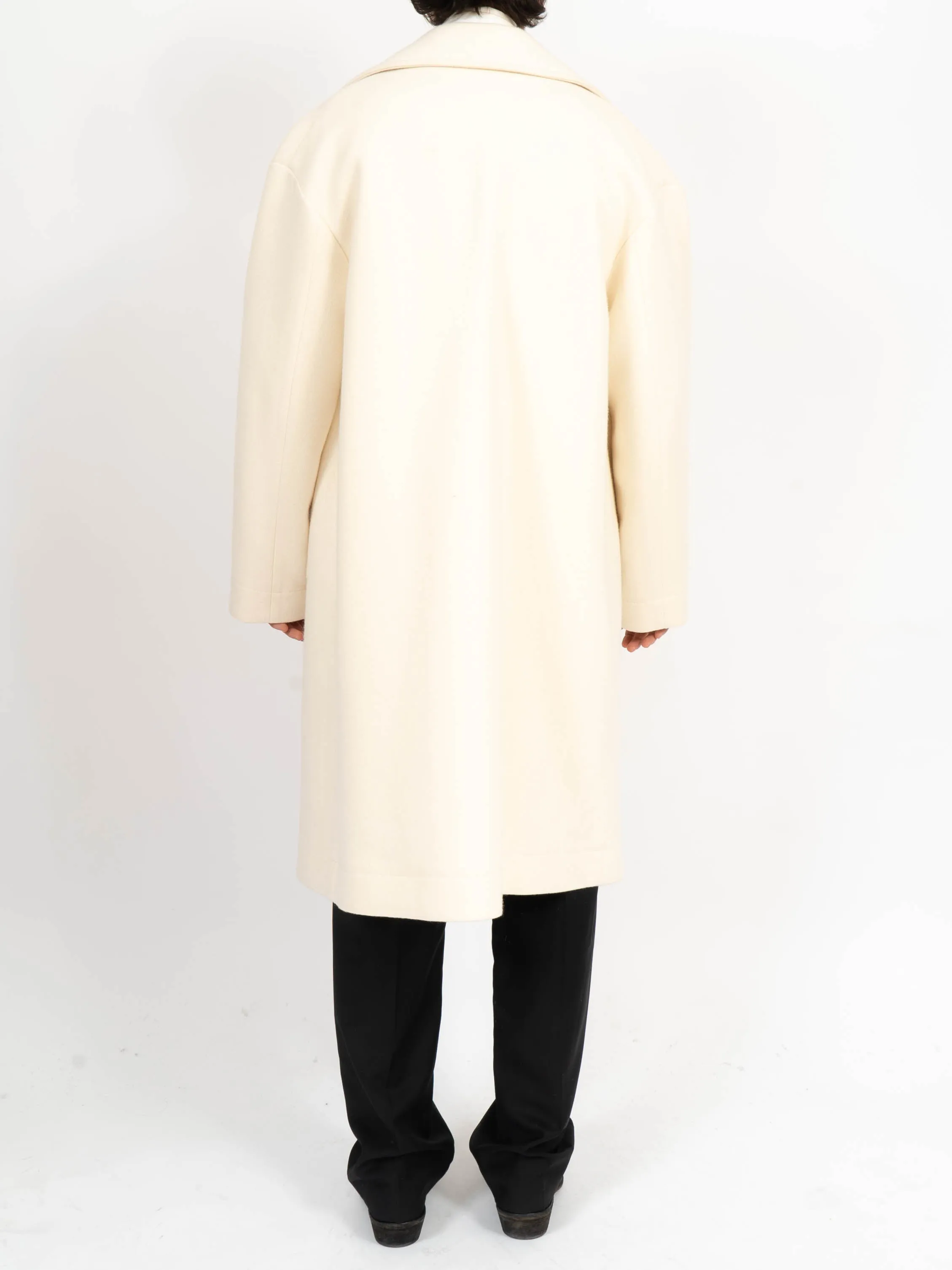 FW20 Oversized Ivory Peacoat