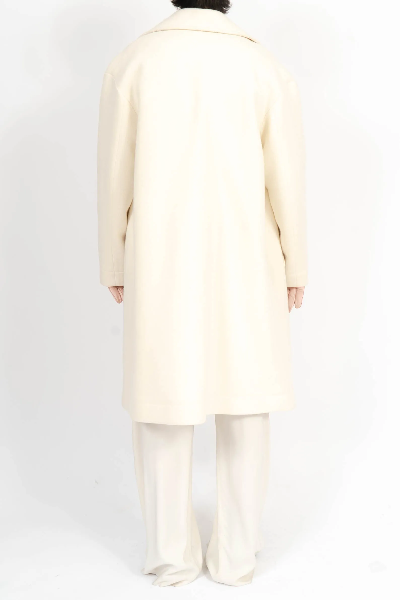 FW20 Oversized Ivory Peacoat