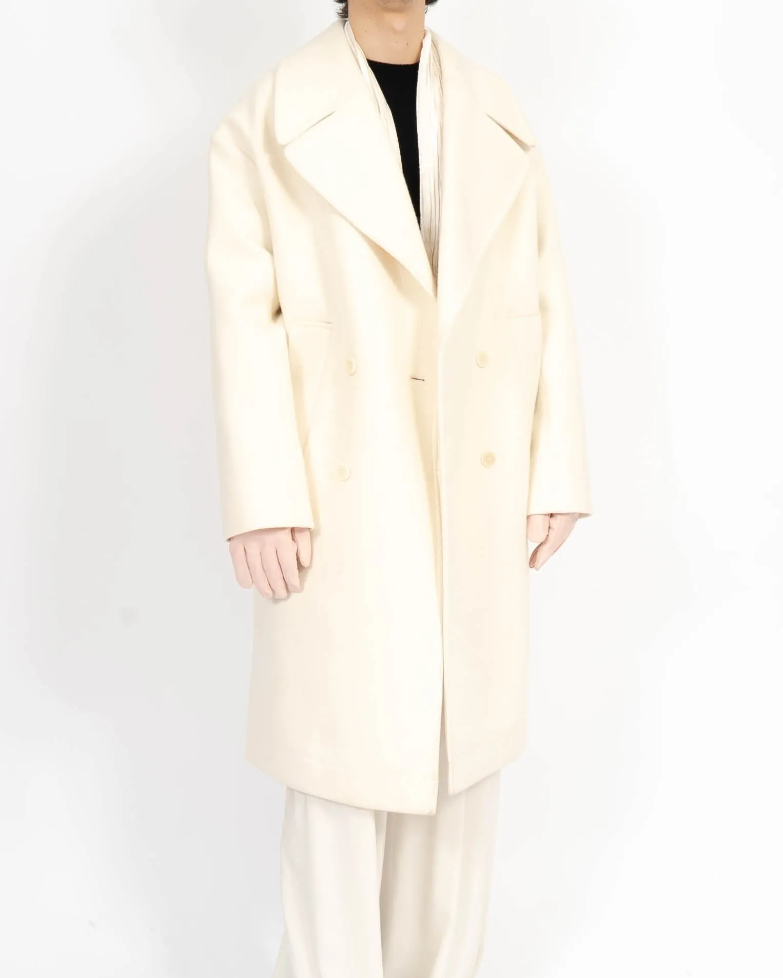 FW20 Oversized Ivory Peacoat