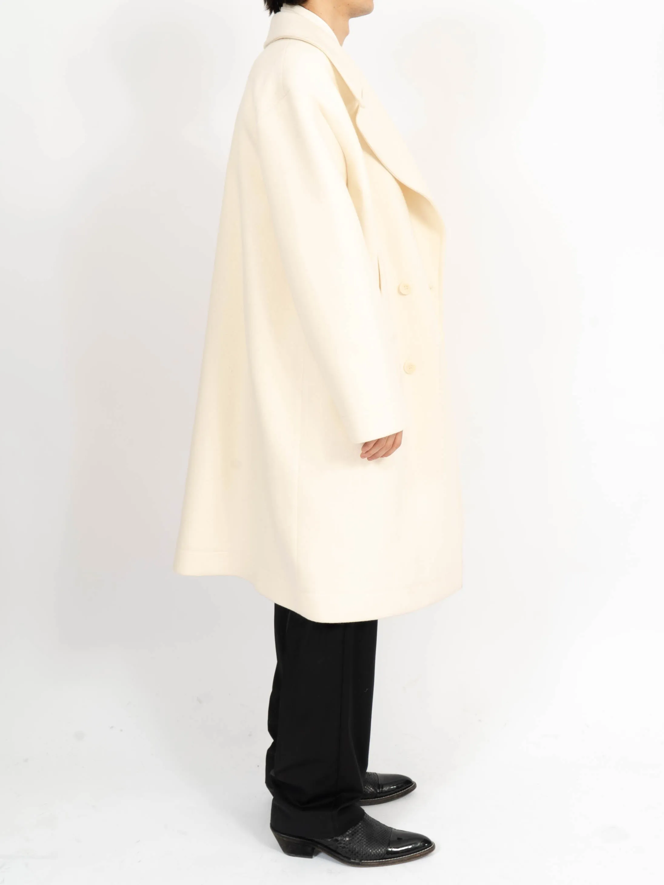 FW20 Oversized Ivory Peacoat