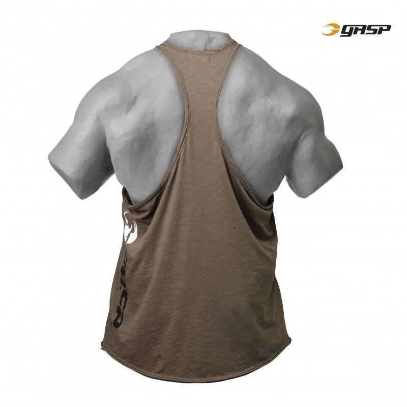 GASP Deep Cut Slub Tank - Wash Green