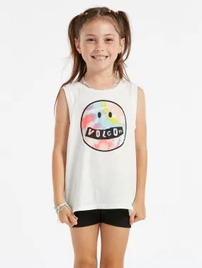 Girls Flexin Muscle Tank - Star White