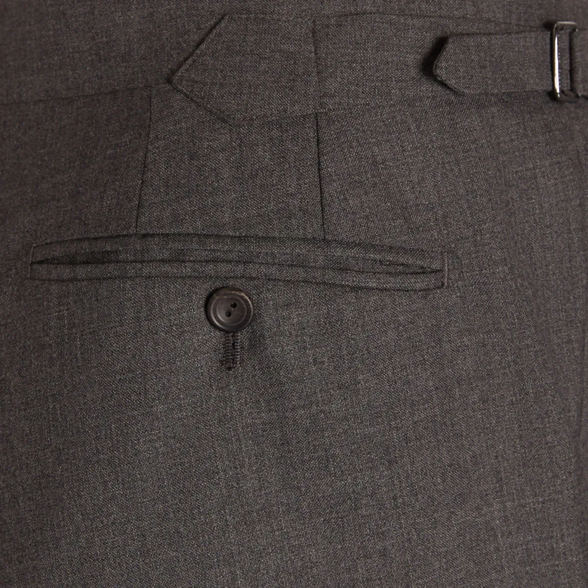 Grey Wool Hopsack Trouser