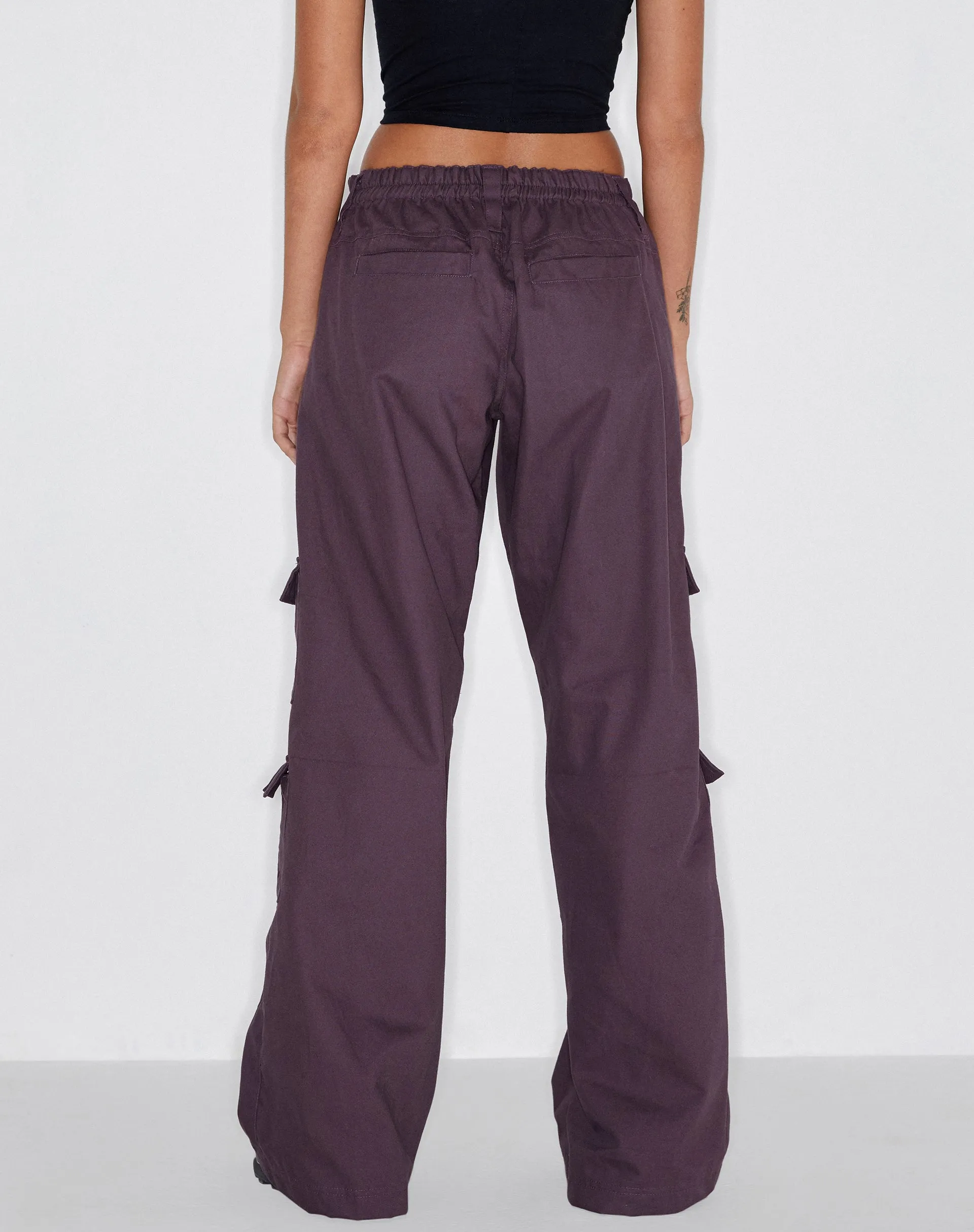 Hansa Cargo Trouser in Panama Dark Purple