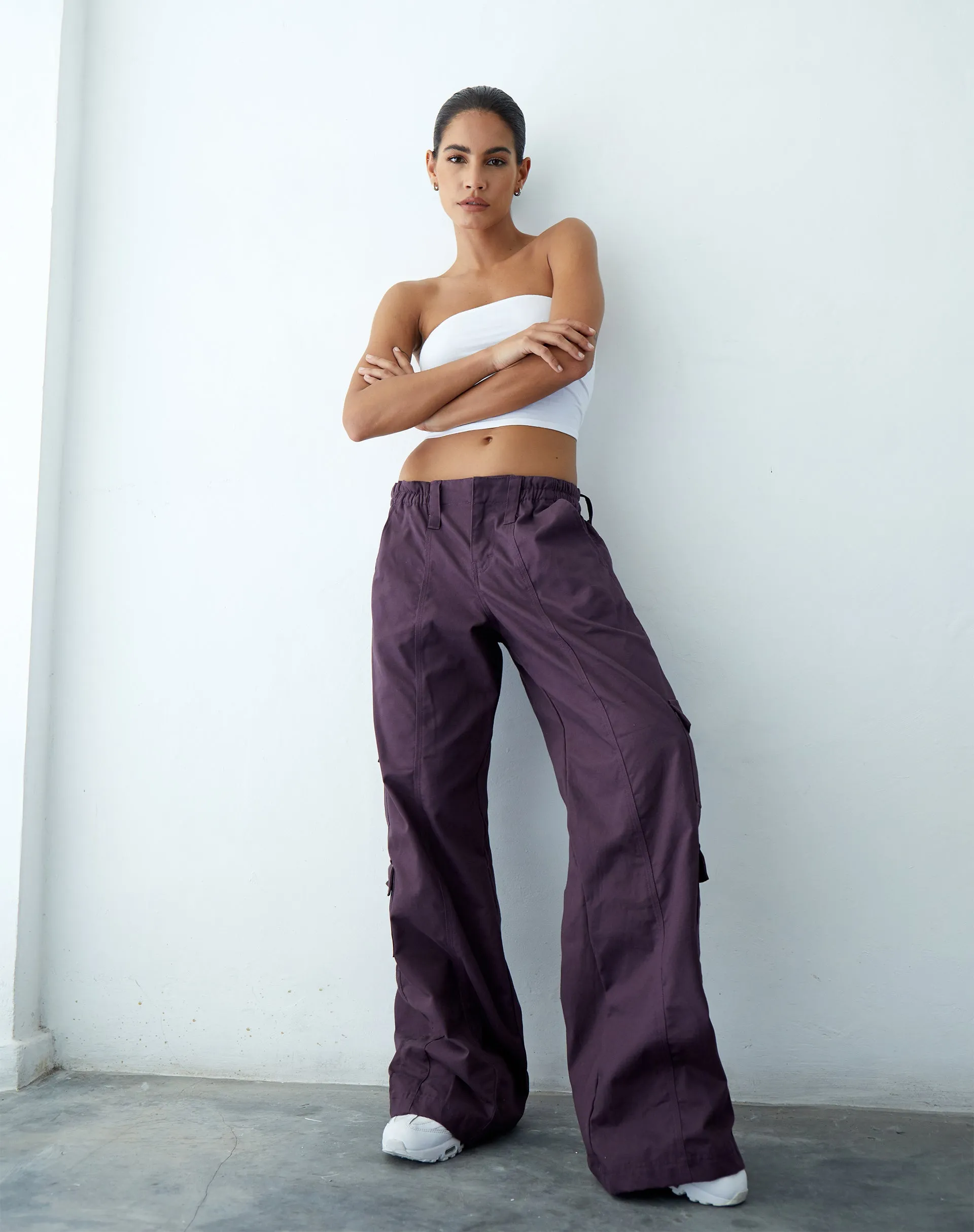 Hansa Cargo Trouser in Panama Dark Purple