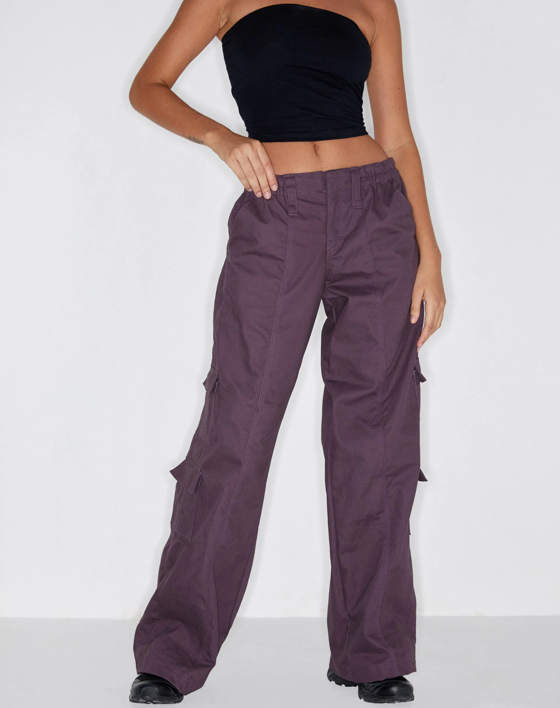 Hansa Cargo Trouser in Panama Dark Purple