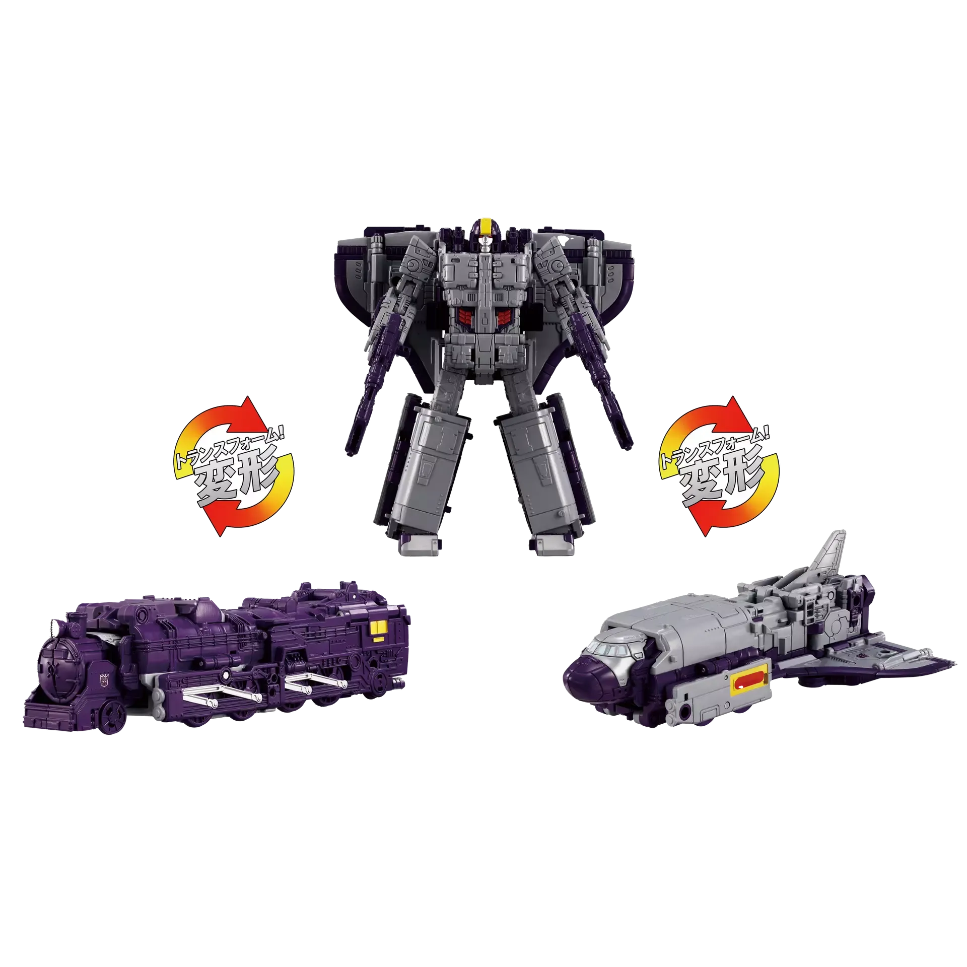 Hasbro Transformers Dramatic Capture Series DCS-3 Triple Threat Astrotrain, Blitzwing, and Starscream Set