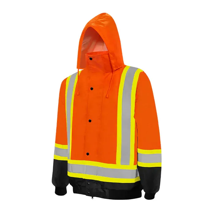 Hi-Vis 3-In-1 Winter Traffic Jacket by Ground Force - Style TJ3