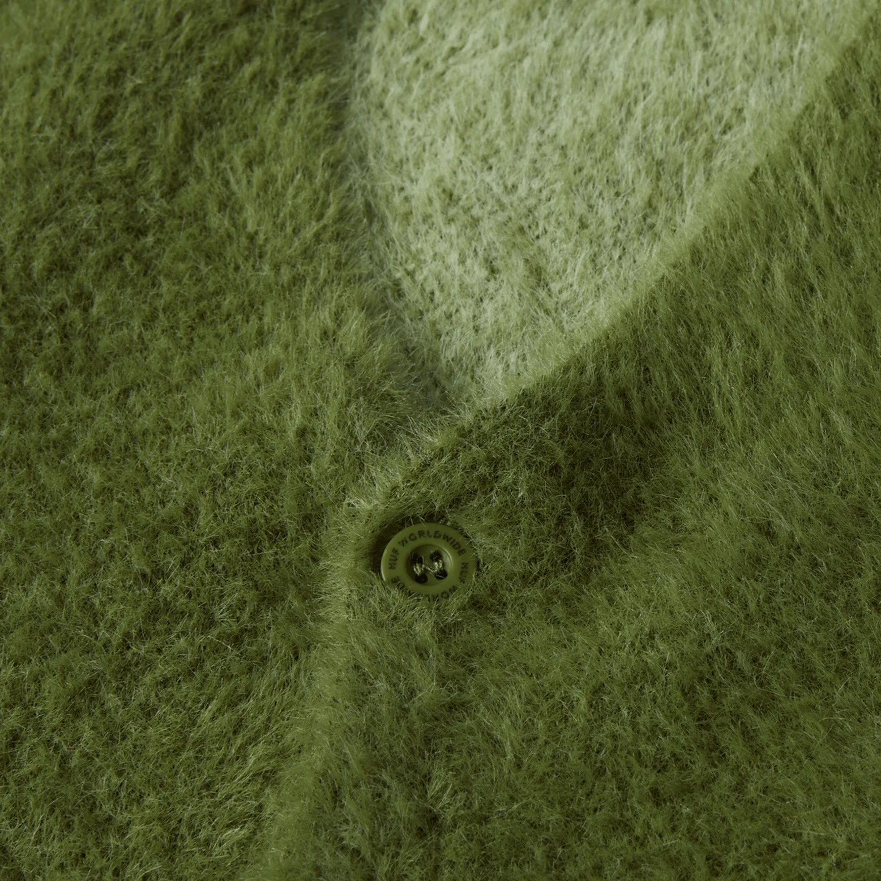 Huf Ursa Mohair Cardigan Pesto