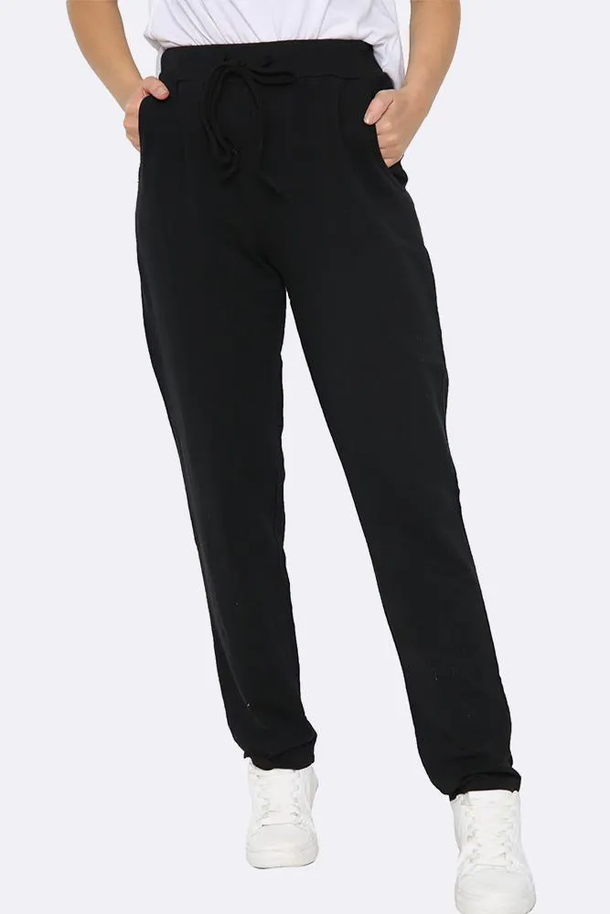 ITALIAN PLAIN POCKET TROUSERS