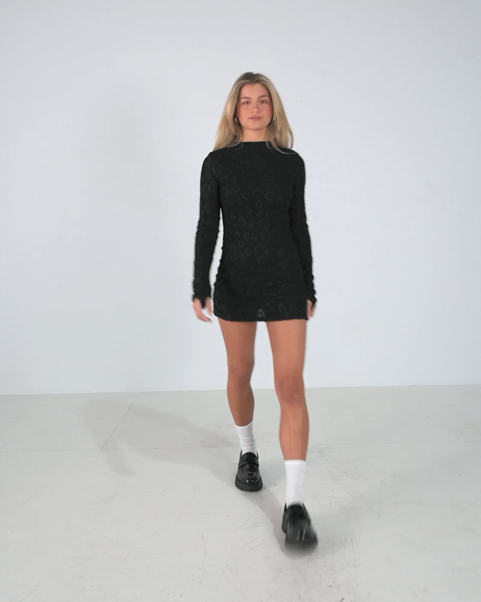 Josie Long Sleeve Lace Mini Dress