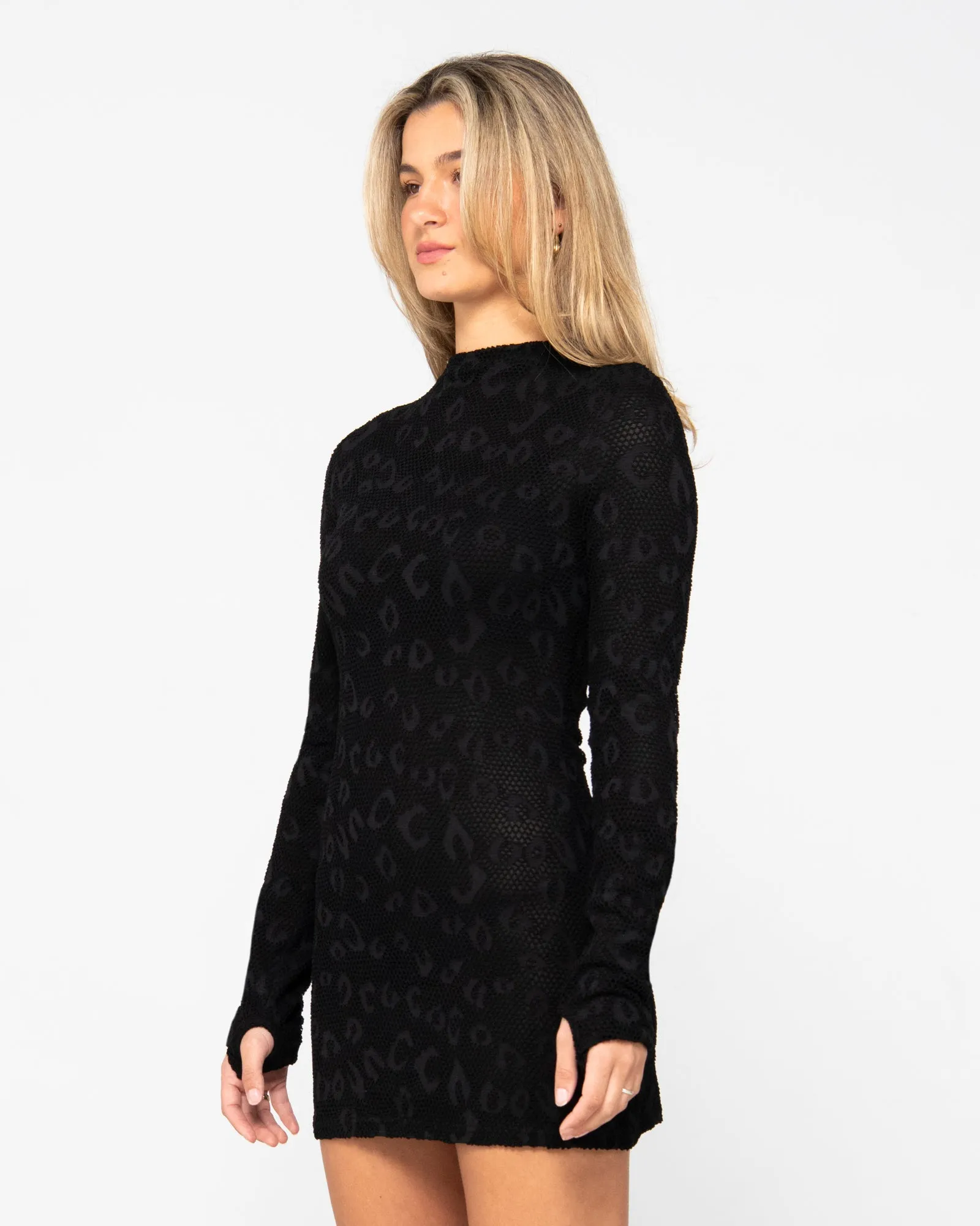 Josie Long Sleeve Lace Mini Dress