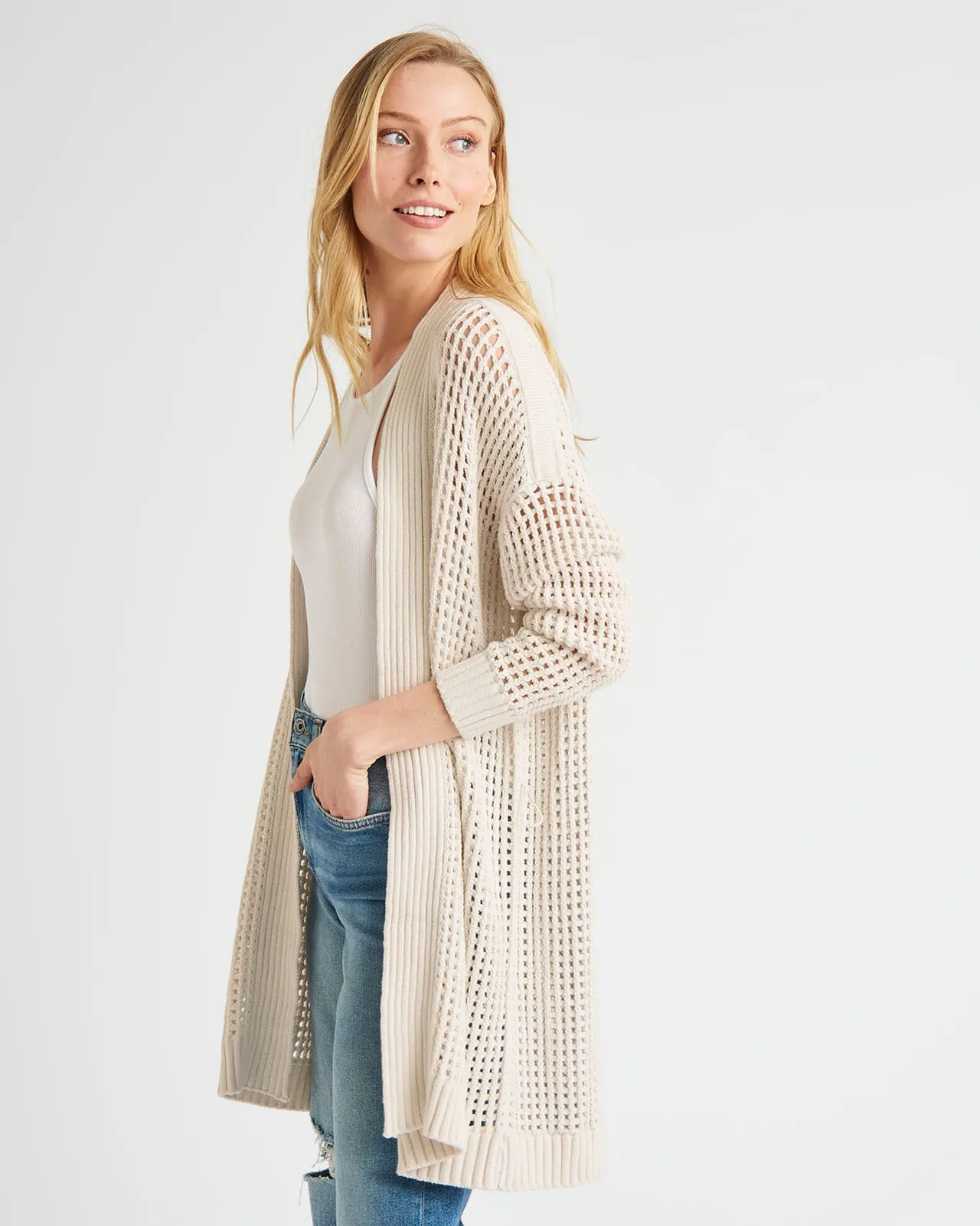 Joyce Open Knit Cardigan