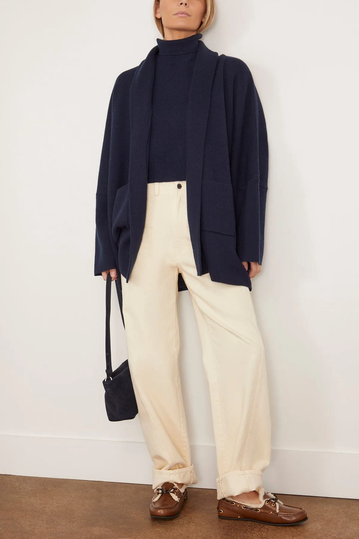 Kaden Oversized Cardigan in Midnight Navy