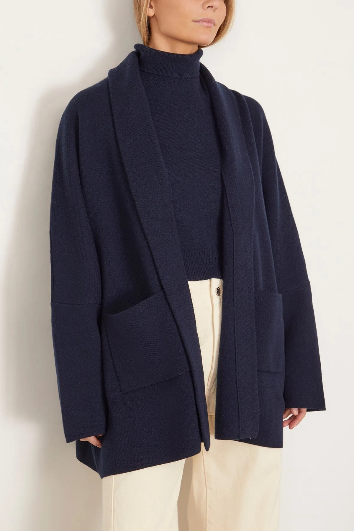 Kaden Oversized Cardigan in Midnight Navy