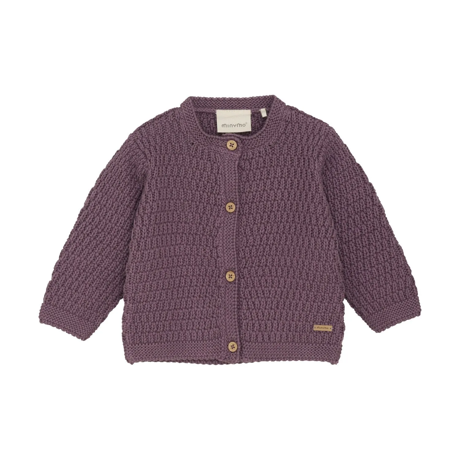 Knit Cardigan - Black Plum