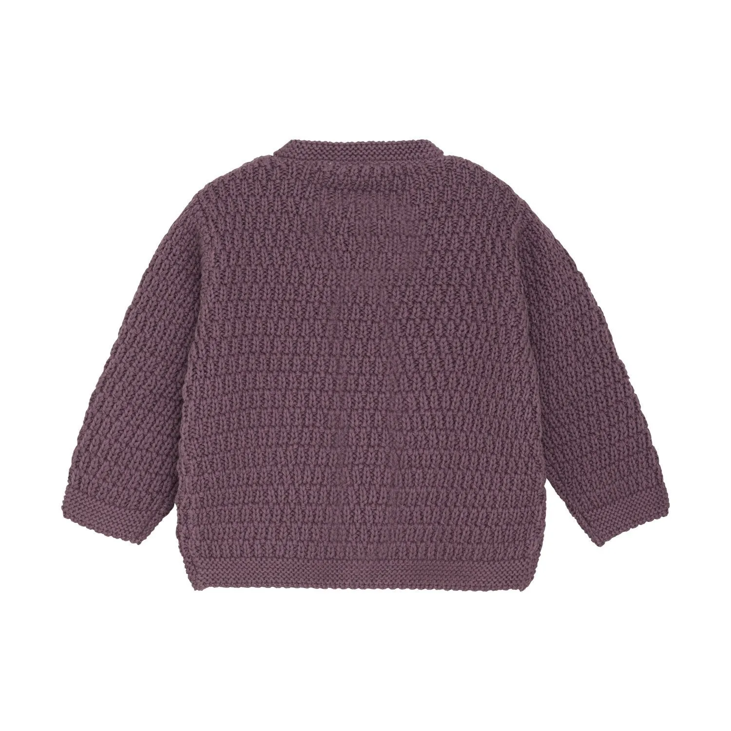 Knit Cardigan - Black Plum