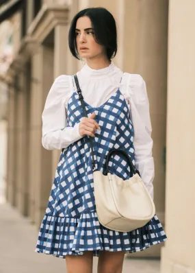 Laurel Dress (Navy Painted Gingham)