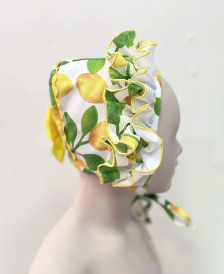 Lemon Dress and Bonnet