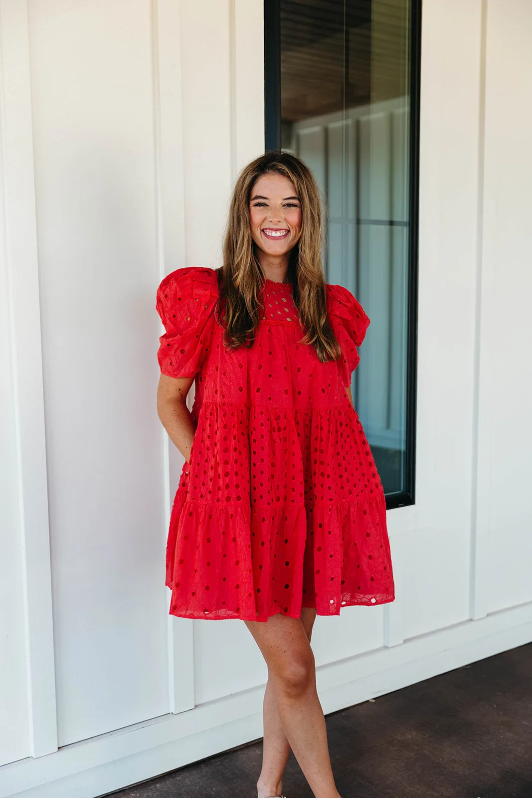 Lighthearted Mini Dress - Candy Apple