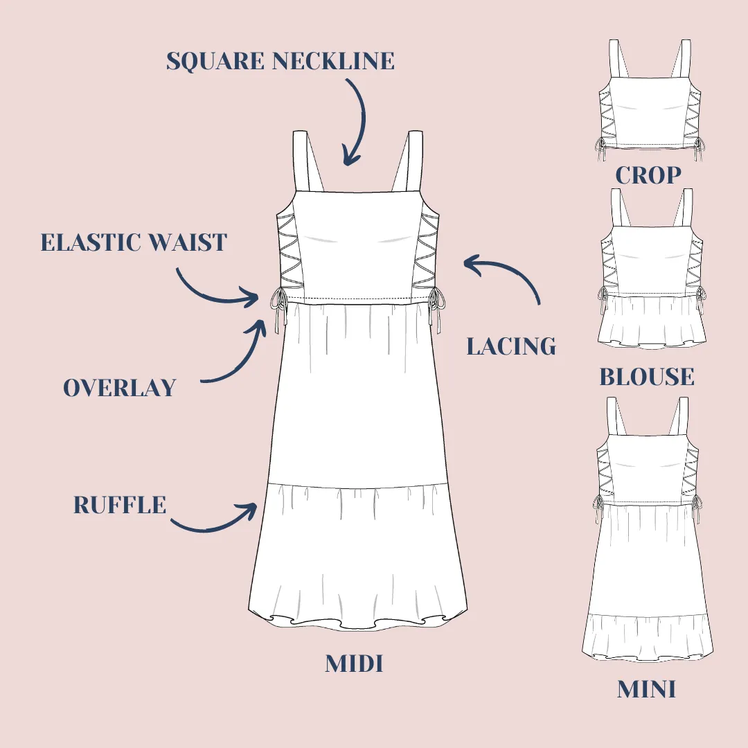 Lise Tailor - Romance Dress and Blouse Sewing Pattern