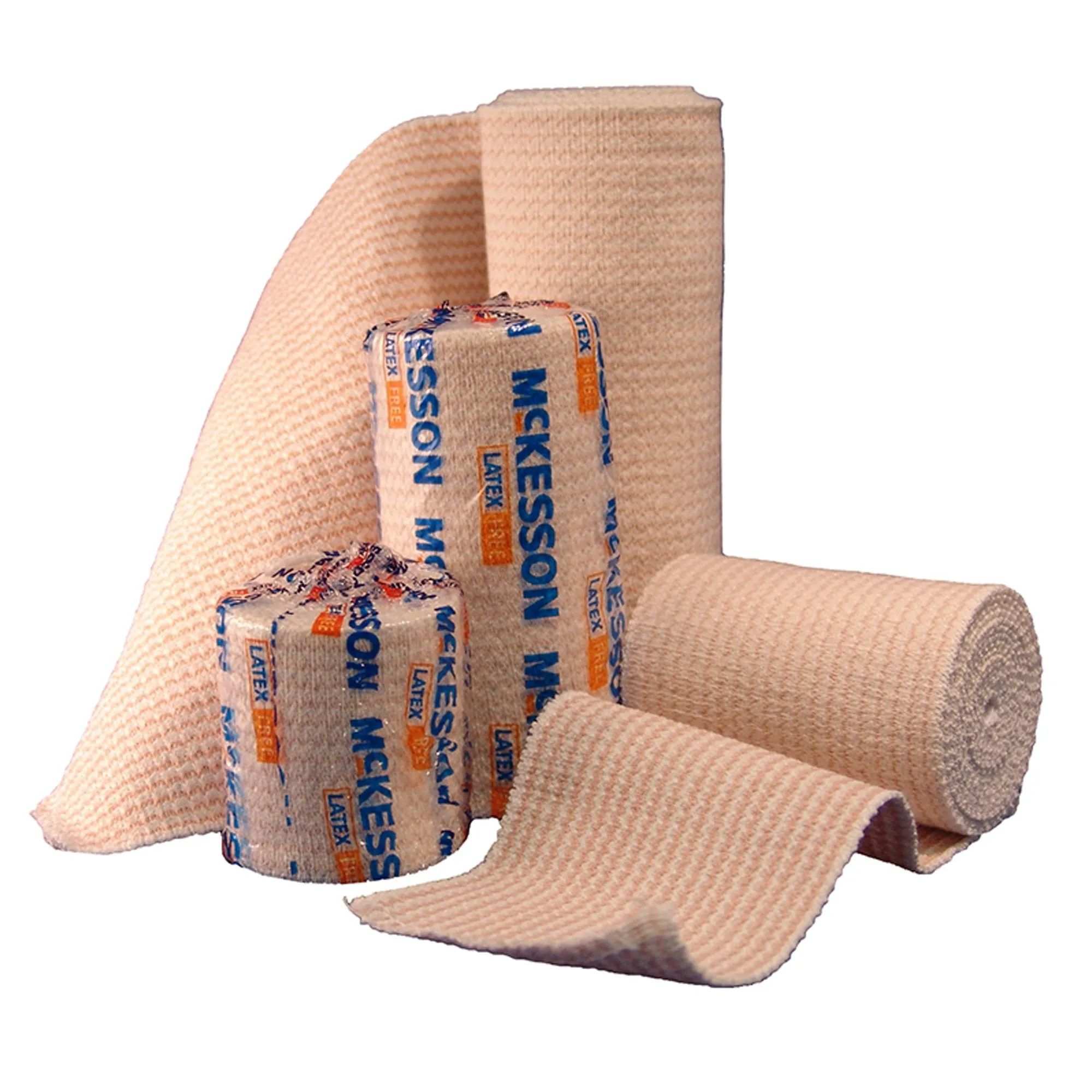 McKesson Elastic Bandages, Non-Sterile, Hook and Loop Closure, 2 Inch x 5 Yard