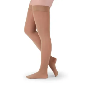 medi assure 15-20 mmHg Thigh High w/Beaded Silicone Topband Open Toe Compression Stockings