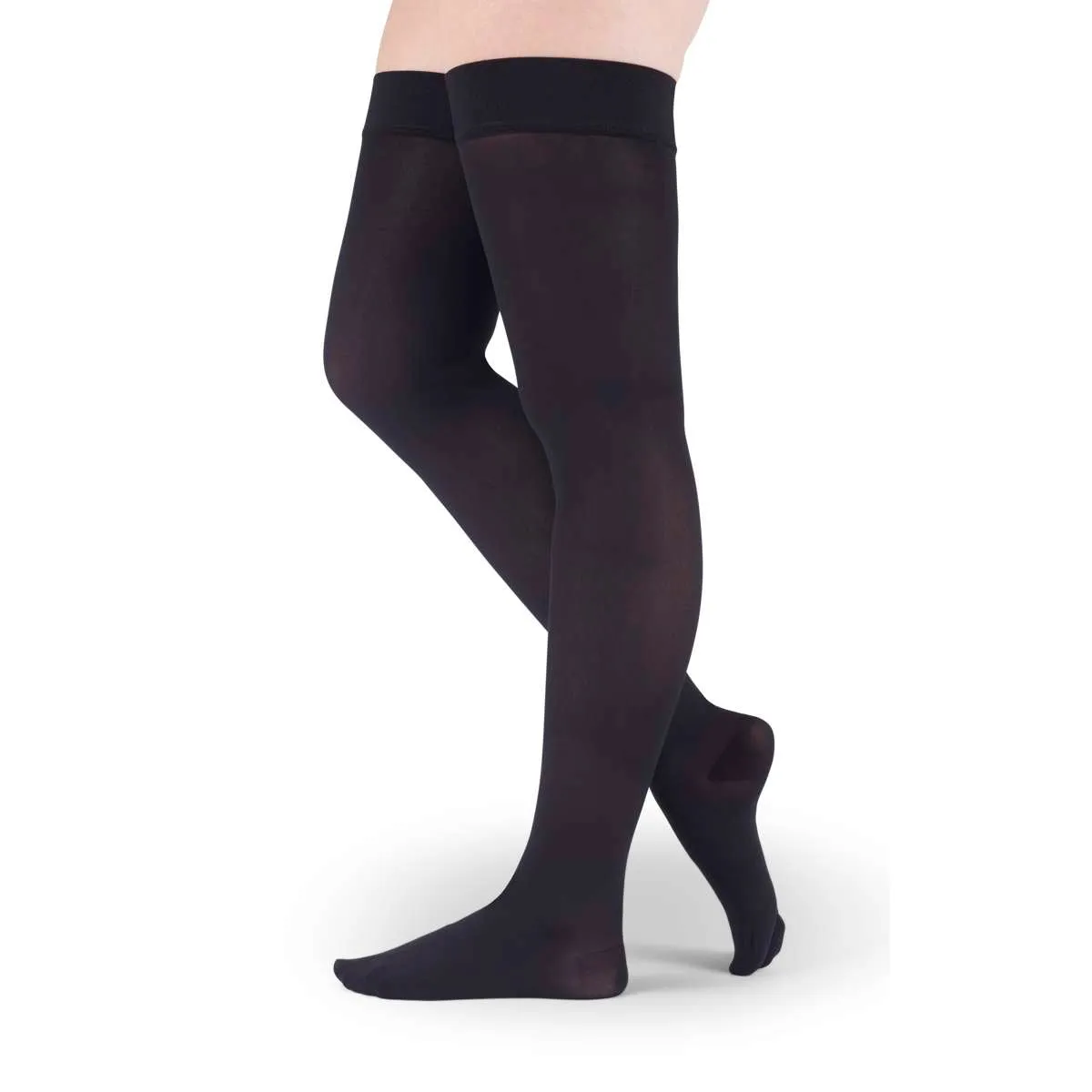 medi assure 30-40 mmHg Thigh High w/Beaded Silicone Topband Closed Toe Compression Stockings